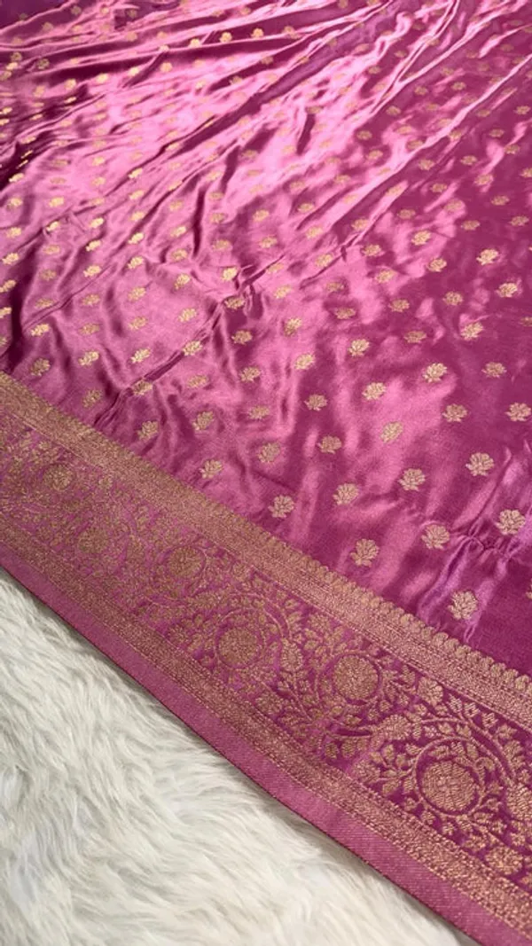 Onion_Pink_Satin_Banarasi_Saree