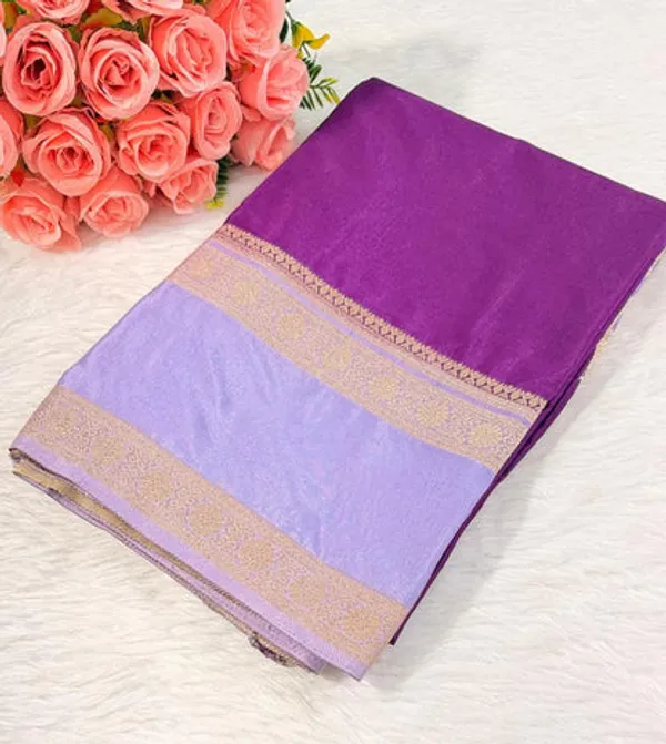 Purple_Semisilk_Banarasi_Saree