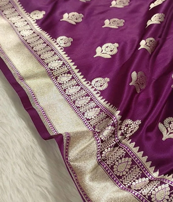 Purple_Mashru_Banarasi_Saree