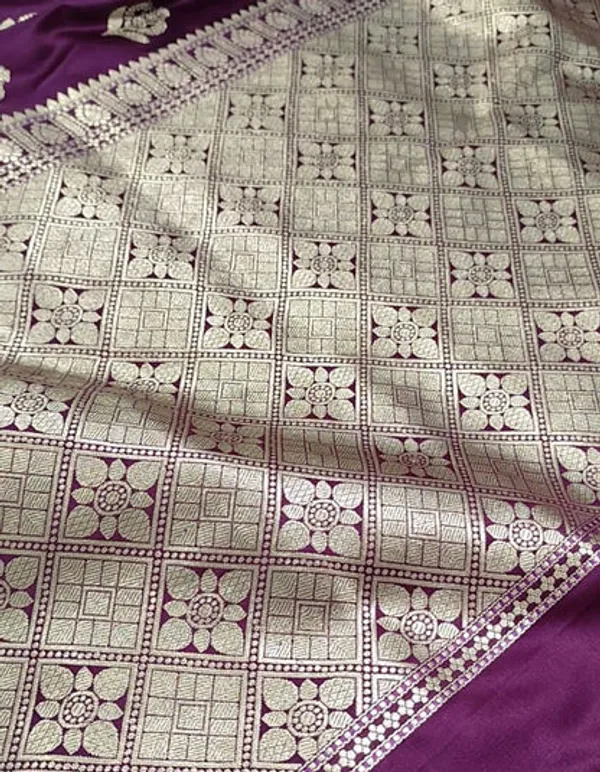Purple_Mashru_Banarasi_Saree