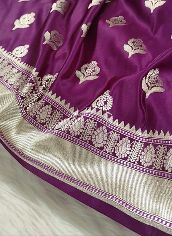 Purple_Mashru_Banarasi_Saree