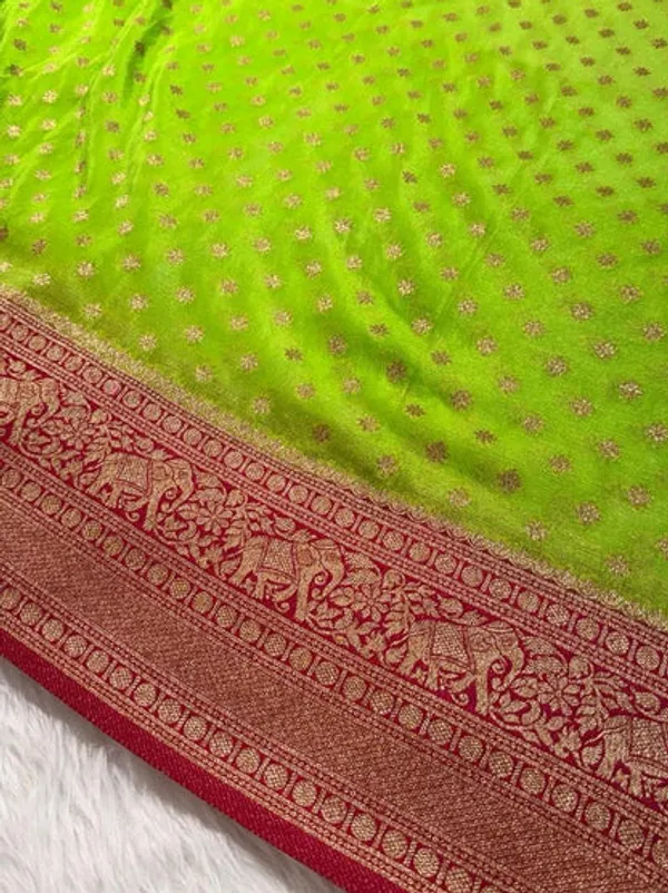 Green_Banarasi_Georgette_Saree