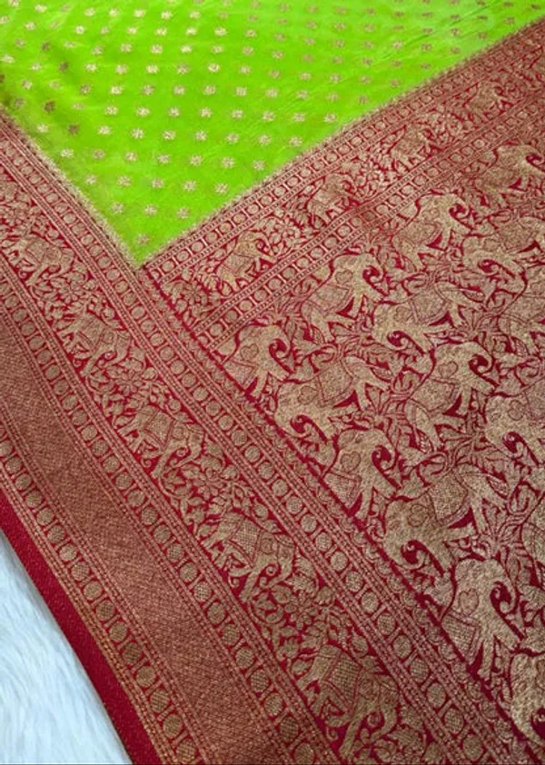 Green_Banarasi_Georgette_Saree
