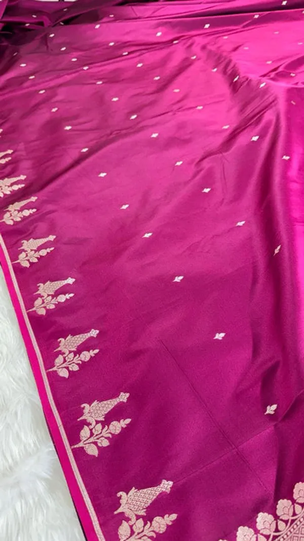 Wine_Mashru_Banarasi_Saree