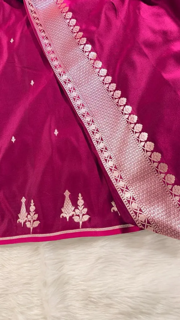 Wine_Mashru_Banarasi_Saree