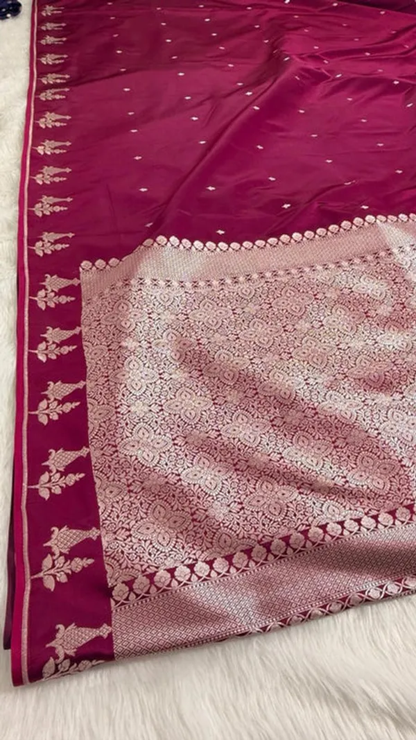 Wine_Mashru_Banarasi_Saree