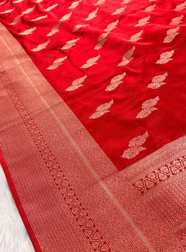 Red_Satin_Banarasi_Saree