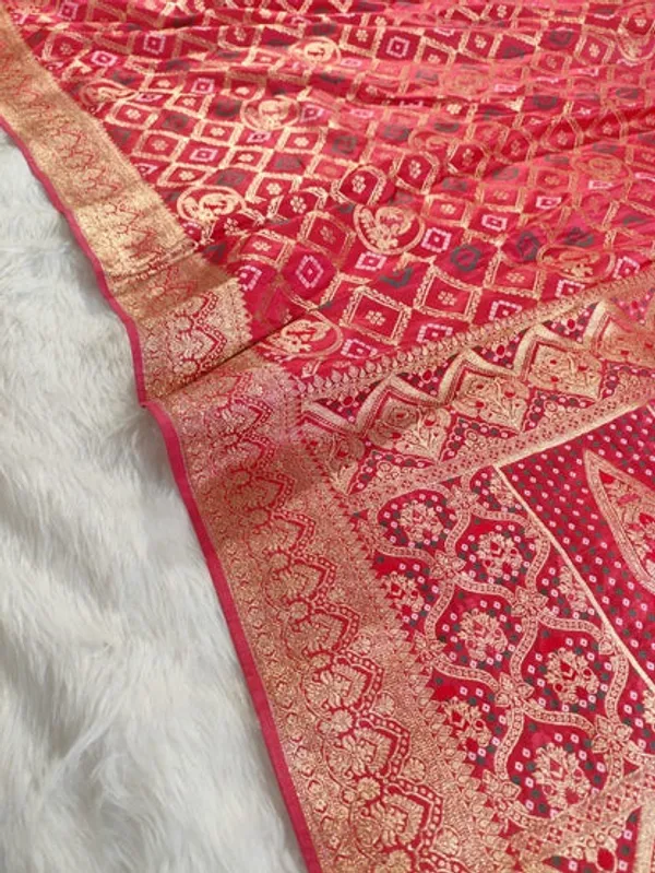Pink_Satin_Banarasi_Saree
