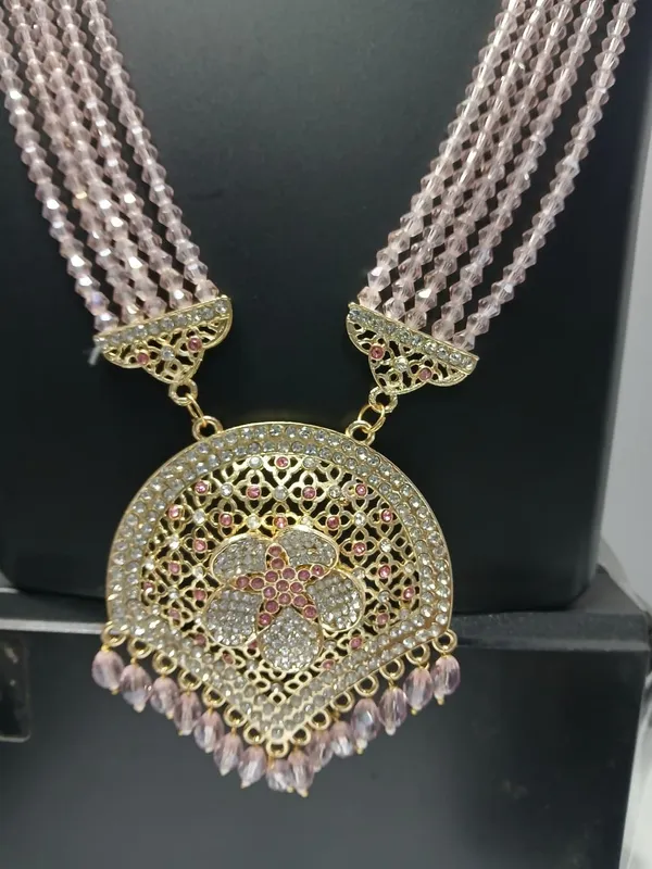 Gold_Tone_Crystal_Beaded_Necklace_Set_for_Women