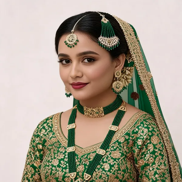 Green_Beaded_Traditional_Jewellery_Set_for_Women