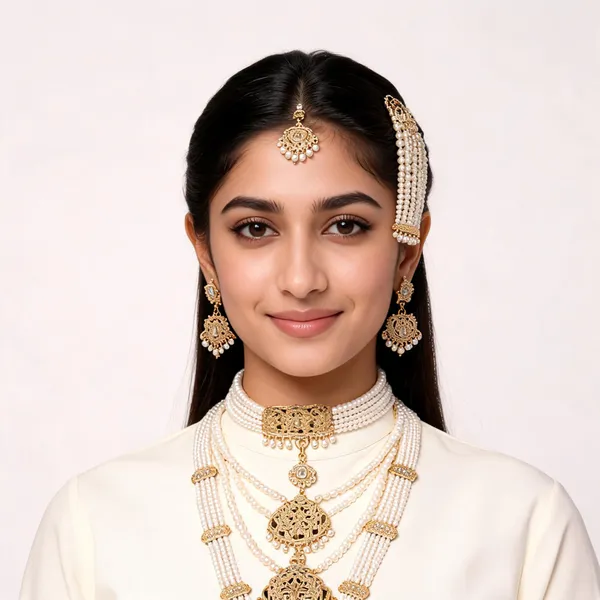 Gold-Tone_Pearl_Bridal_Jewellery_Set_for_Women
