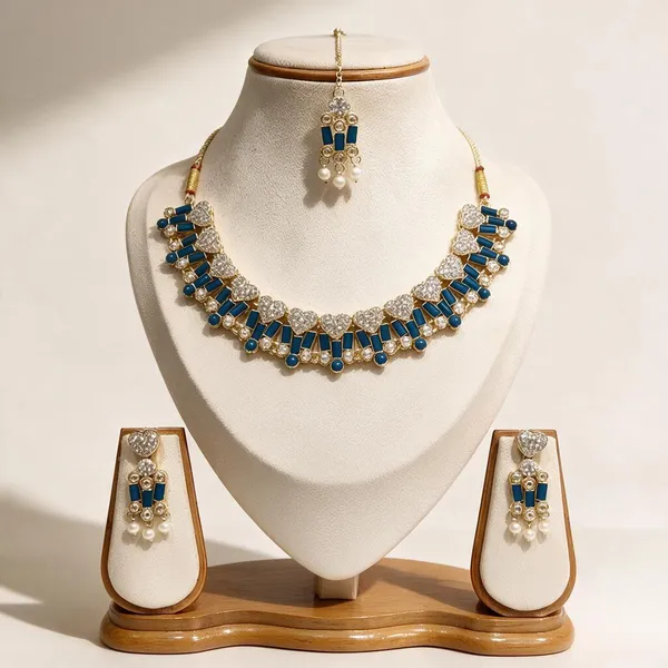 Blue_Gold_Tone_Jewellery_Set_for_Women