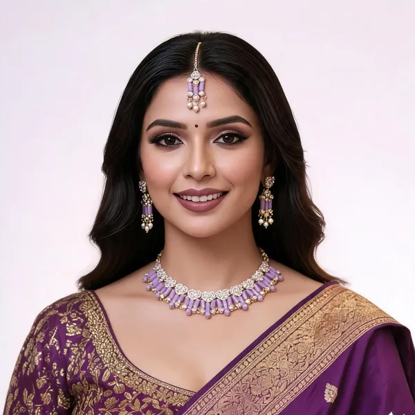Purple_Beaded_Jewellery_Set_for_Women