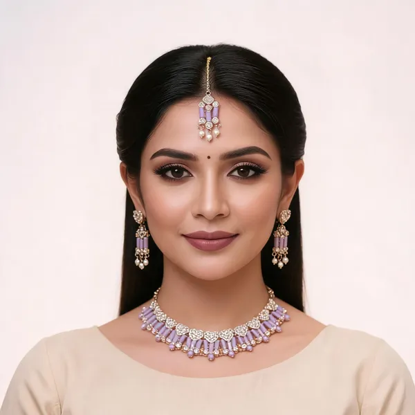 Purple_Beaded_Jewellery_Set_for_Women
