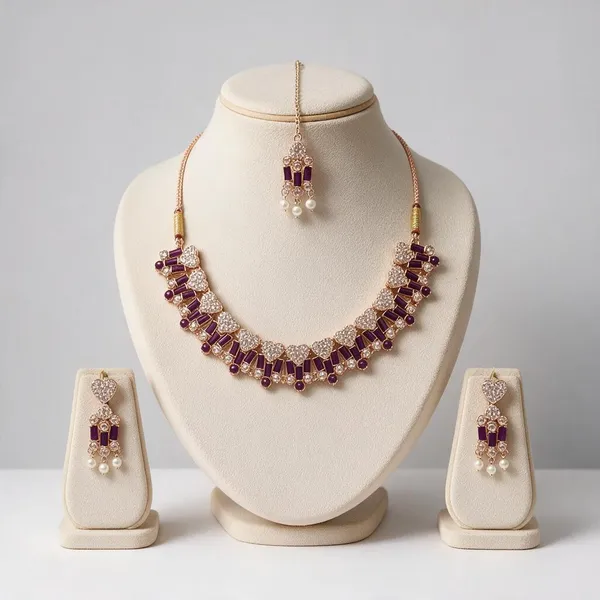 Gold_Tone_Purple_Stone_Bridal_Jewellery_Set_for_Women