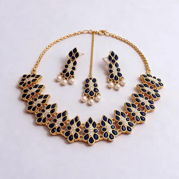 Gold-Tone_Blue_Stone_Jewellery_Set_for_Women