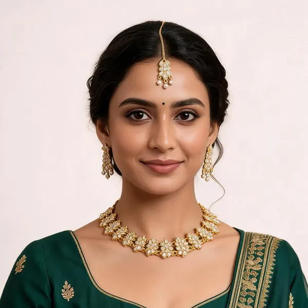 Gold_Tone_Floral_Jewellery_Set_for_Women