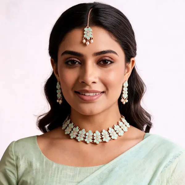 Mint_Green_Floral_Jewellery_Set_for_Women