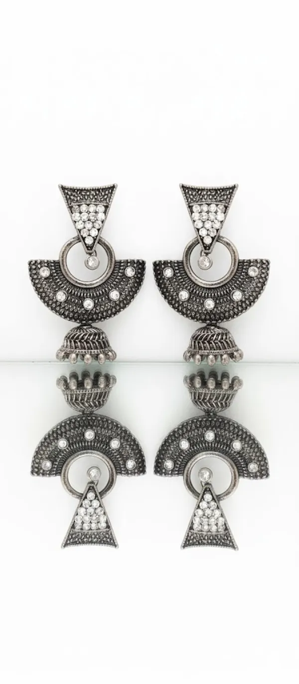 Silver_Oxidized_Dangle_Earrings_for_Women