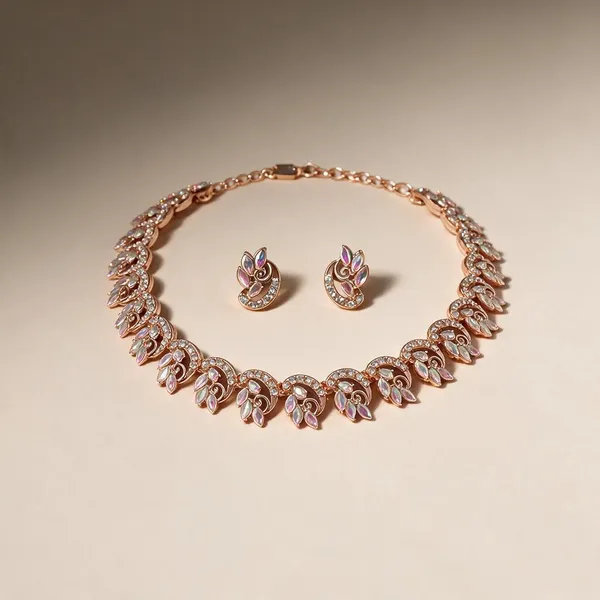 Multicolour_Stone_Necklace_And_Earrings_Set_for_Women