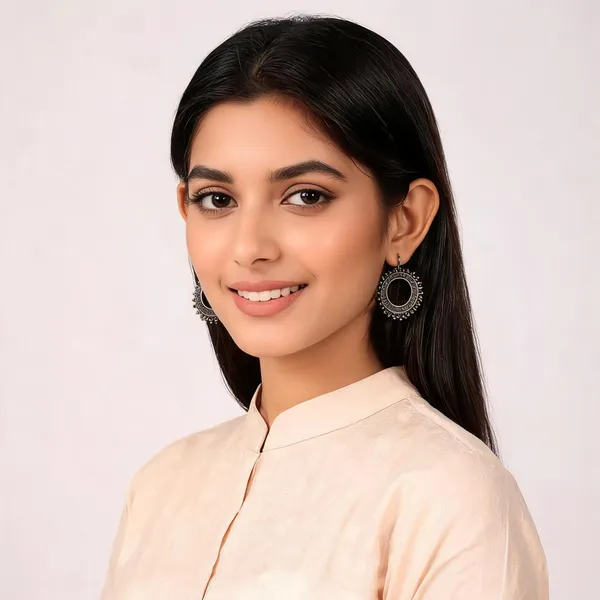 Silver-Tone_Oxidised_Circular_Earrings_for_Women_-_Pack_of_2
