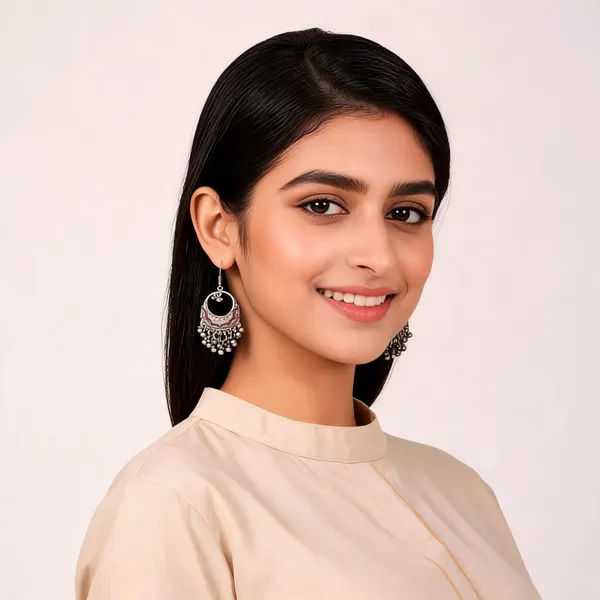 Silver_Tone_Oxidised_Chandbali_Earrings_for_Women_-_Pack_of_2