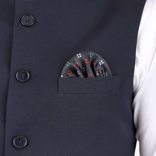 Gracyshade_Men’S_Nehru/Modi_Jacket_(Waistcoat)_Along-With_Inner_Pocket_-_Premium_Matty_Fabric_With_Polyester_Lining,_Stylish_Sleeveless_Regular_Fit_Waistcoat_For_Festivals_Or_Casuals_-_Dark_Blue_-_34