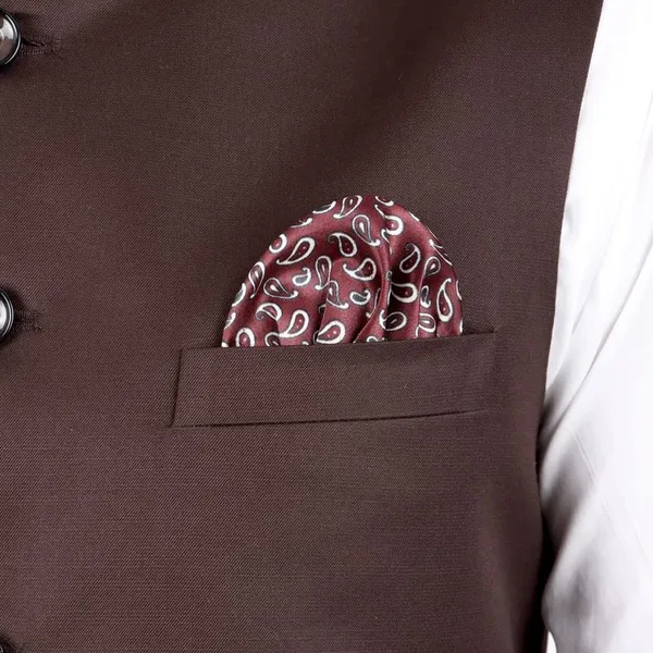 Gracyshade_Men’S_Nehru/Modi_Jacket_(Waistcoat)_Along-With_Inner_Pocket_-_Premium_Cotton_Fabric_With_Polyester_Lining,_Sleeveless_Regular_Fit_For_Festivals_And_Casuals_-_Dark_Brown_-_34