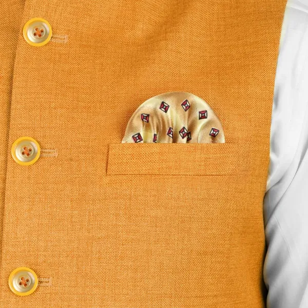 Gracyshade_Men’S_Nehru/Modi_Jacket_(Waistcoat)_Along-With_Inner_Pocket_-_Premium_Jute_Fabric_Lining,_Stylish_Sleeveless_Regular_Fit_Waistcoat_For_Festive,_Casual,_Or_Occasional_-_Mustard_-_34