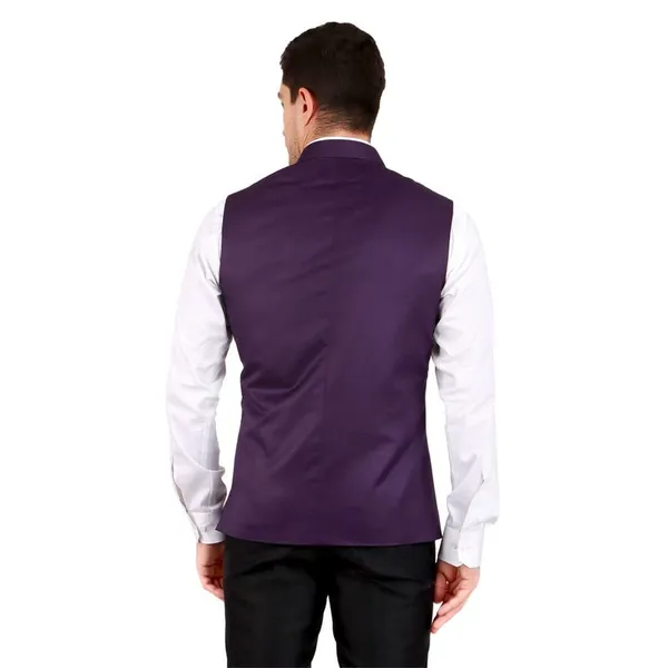 Gracyshade_Men’S_Nehru/Modi_Jacket_(Waistcoat)_Along-With_Inner_Pocket_-_Premium_Cotton_Fabric_With_Polyester_Lining,_Sleeveless_Regular_Fit_For_Festivals_And_Casuals_-_Purple_-_34