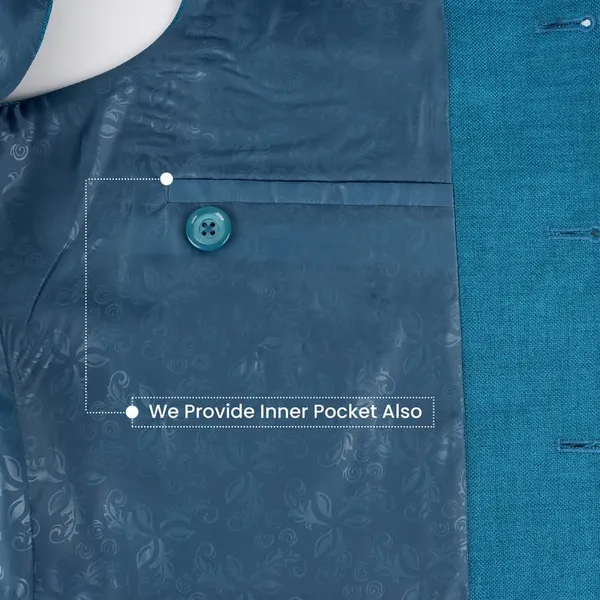 Gracyshade_Men’S_Nehru/Modi_Jacket_(Waistcoat)_Along-With_Inner_Pocket_-_Premium_Jute_Fabric_Lining,_Stylish_Sleeveless_Regular_Fit_Waistcoat_For_Festive,_Casual,_Or_Occasional_-_Coral_Blue_-_34