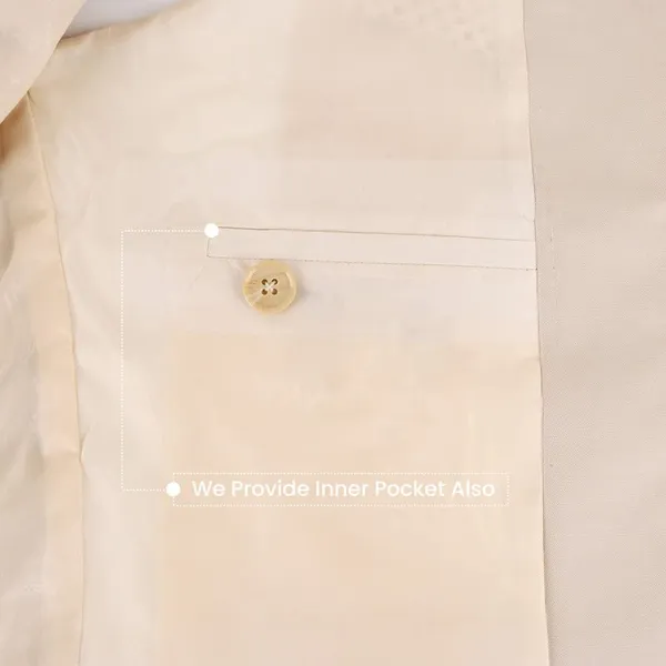 Gracyshade_Men’S_Nehru/Modi_Jacket_(Waistcoat)_Along-With_Inner_Pocket_-_Premium_Cotton_Fabric_With_Polyester_Lining,_Sleeveless_Regular_Fit_For_Festivals_And_Casuals_-_Light_Fawn_-_34