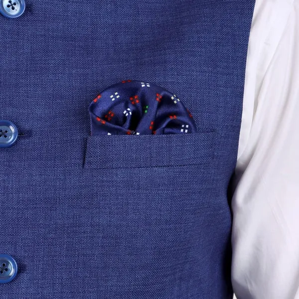 Gracyshade_Men’S_Nehru/Modi_Jacket_(Waistcoat)_Along-With_Inner_Pocket_-_Premium_Jute_Fabric_Lining,_Stylish_Sleeveless_Regular_Fit_Waistcoat_For_Festive,_Casual,_Or_Occasional_-_Blue_-_34
