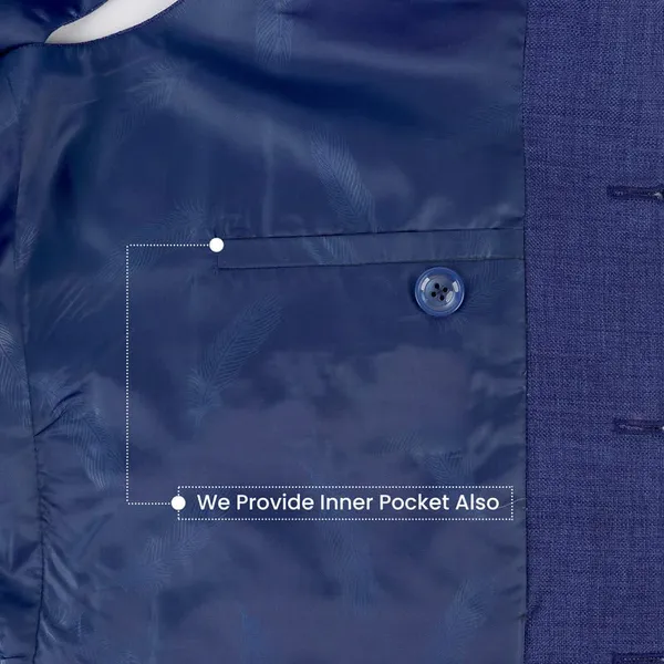Gracyshade_Men’S_Nehru/Modi_Jacket_(Waistcoat)_Along-With_Inner_Pocket_-_Premium_Jute_Fabric_Lining,_Stylish_Sleeveless_Regular_Fit_Waistcoat_For_Festive,_Casual,_Or_Occasional_-_Blue_-_34