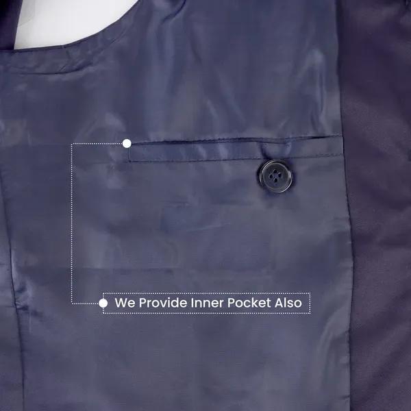 Gracyshade_Men’S_Nehru/Modi_Jacket_(Waistcoat)_Along-With_Inner_Pocket_-_Premium_Cotton_Fabric_With_Polyester_Lining,_Sleeveless_Regular_Fit_For_Festivals_And_Casuals_-_Navy_Blue_-_34