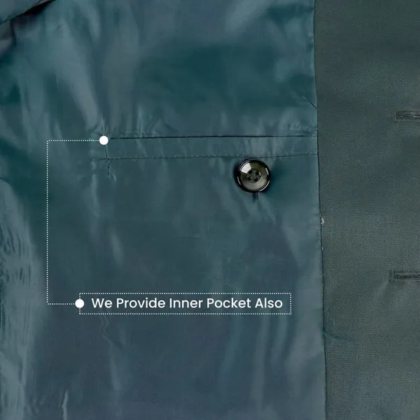 Gracyshade_Men’S_Nehru/Modi_Jacket_(Waistcoat)_Along-With_Inner_Pocket_-_Premium_Cotton_Fabric_With_Polyester_Lining,_Sleeveless_Regular_Fit_For_Festivals_And_Casuals_-_Dark_Bottle_Green_-_34
