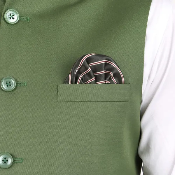 Gracyshade_Men’S_Nehru/Modi_Jacket_(Waistcoat)_Along-With_Inner_Pocket_-_Premium_Cotton_Fabric_With_Polyester_Lining,_Sleeveless_Regular_Fit_For_Festivals_And_Casuals_-_Olive_Green_-_34