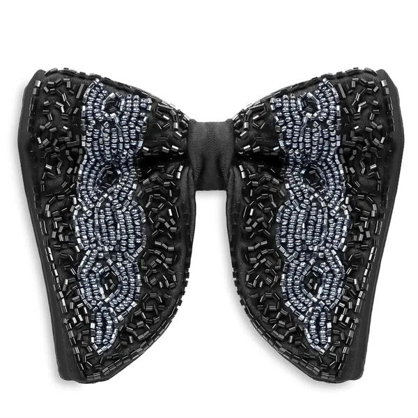 Gracyshade_Butterfly_Men'S_Pre-Tied_Designer_Embroidered_Bow_Tie_With_Adjustable_Length_Stylish_Tuxedo_Accessory_For_Formal_Events,_Weddings,_Parties_And_More_(Disco_Black)
