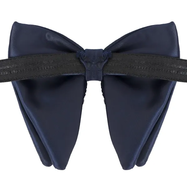 Gracyshade_Butterfly_Men'S_Pre-Tied_Designer_Embroidered_Bow_Tie_With_Adjustable_Length_Stylish_Tuxedo_Accessory_For_Formal_Events,_Weddings,_Parties_And_More_(Sparkle_Navy_Blue)