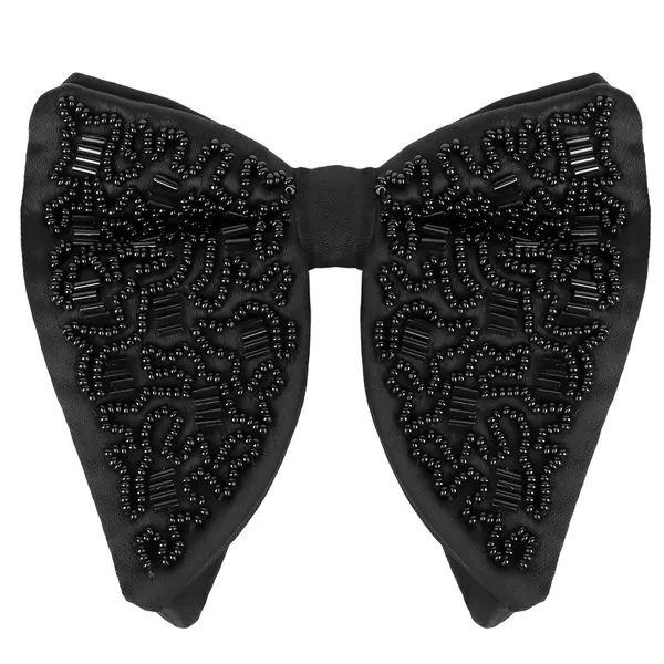 Gracyshade_Butterfly_Men'S_Pre-Tied_Designer_Embroidered_Bow_Tie_With_Adjustable_Length_Stylish_Tuxedo_Accessory_For_Formal_Events,_Weddings,_Parties_And_More_(Sparkle_Black)