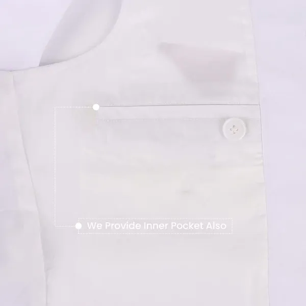 Gracyshade_Men’S_Nehru/Modi_Jacket_(Waistcoat)_Along-With_Inner_Pocket_-_Premium_Cotton_Fabric_With_Polyester_Lining,_Sleeveless_Regular_Fit_For_Festivals_And_Casuals_-_White_-_34