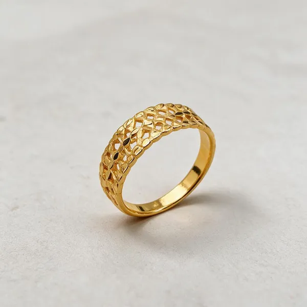 Premium_Gold_Plated__Lattice_Ring_For_Women