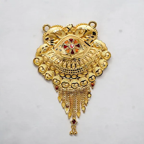 Premium_Gold_Plated__Traditional_Pendant_Necklace_For_Women