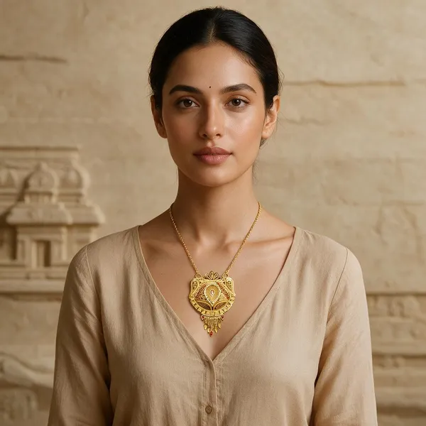 Premium_Gold_Plated__Traditional_Ornate_Pendant_For_Women