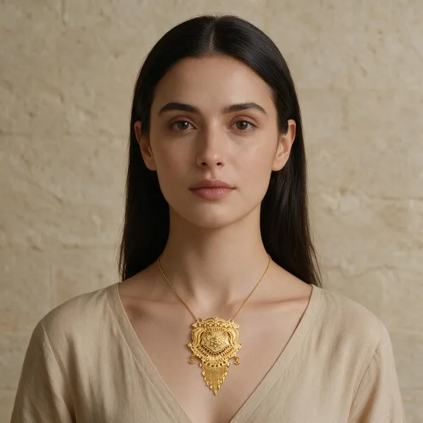 Premium_Gold_Plated__Ornate_Pendant_For_Women