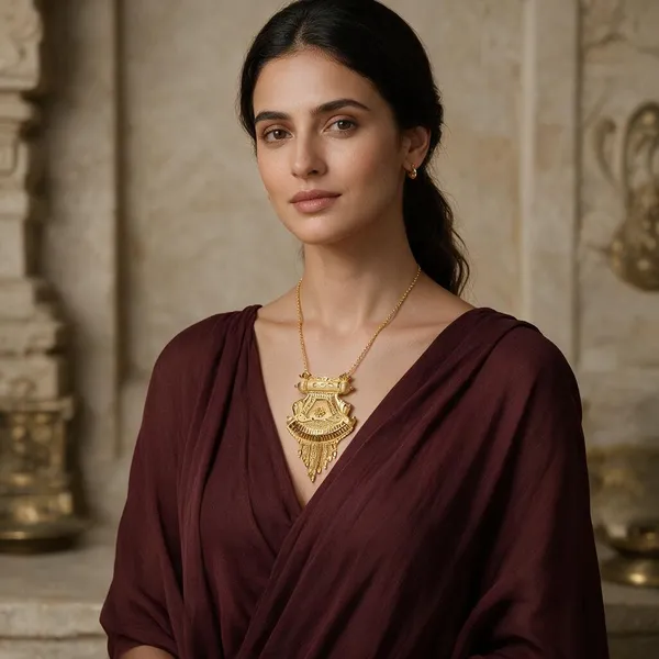 Premium_Gold_Plated__Traditional_Pendant_For_Women