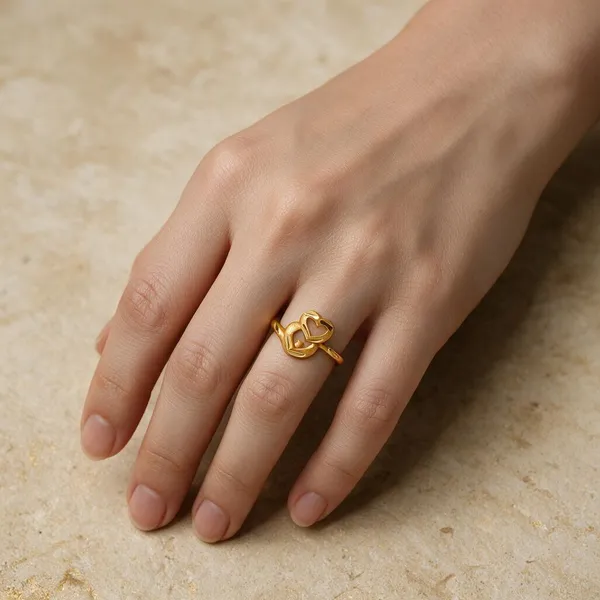 Premium_Gold_Plated__Heart_Ring_For_Women