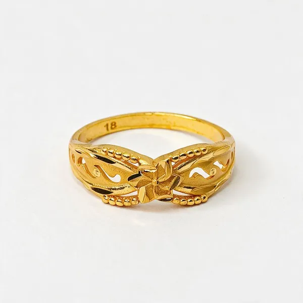 Premium_Gold_Plated__Floral_Engraved_Ring_For_Women