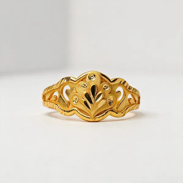 Premium_Gold_Plated__Floral_Design_Ring_For_Women