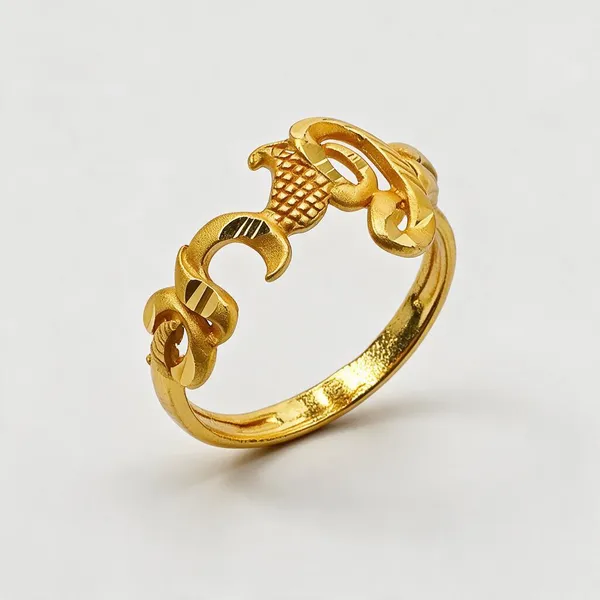 Premium_Gold_Plated__Ornate_Sculpted_Ring_For_Women